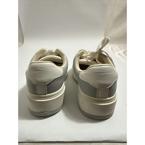 Madden Girl Natlie Sneakers Womens Size 7M White Grey Preowned - Image 6