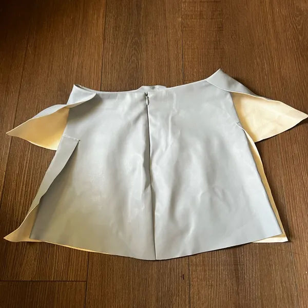 Zara Light Blue Mini Skirt - Image 5