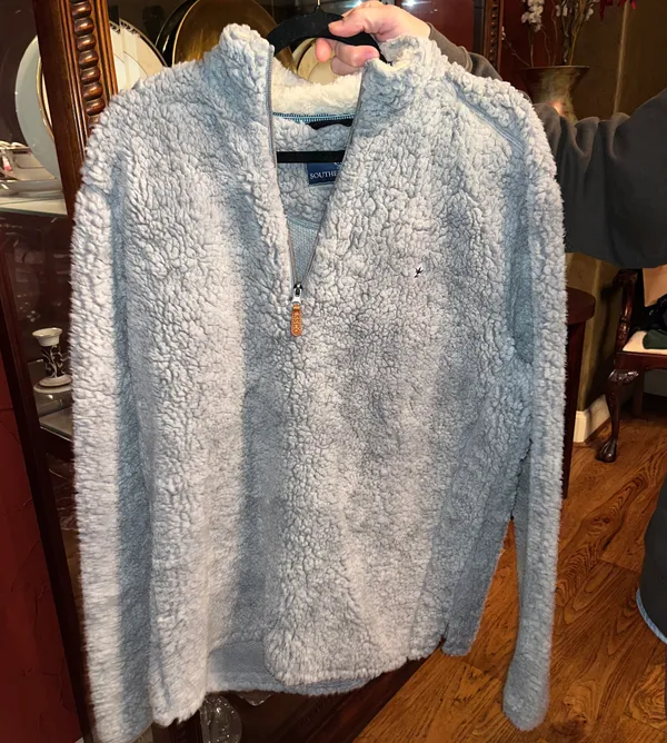 Southern Shirt Company Sherpa Quarter ZIP Pullover Jacket - Image 2