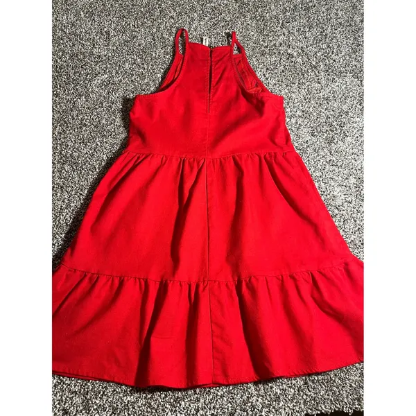 Speechless Halter Tiered Mini Dress Women S Red Ladder Lace Trim Sundress Boho‎ - Image 4