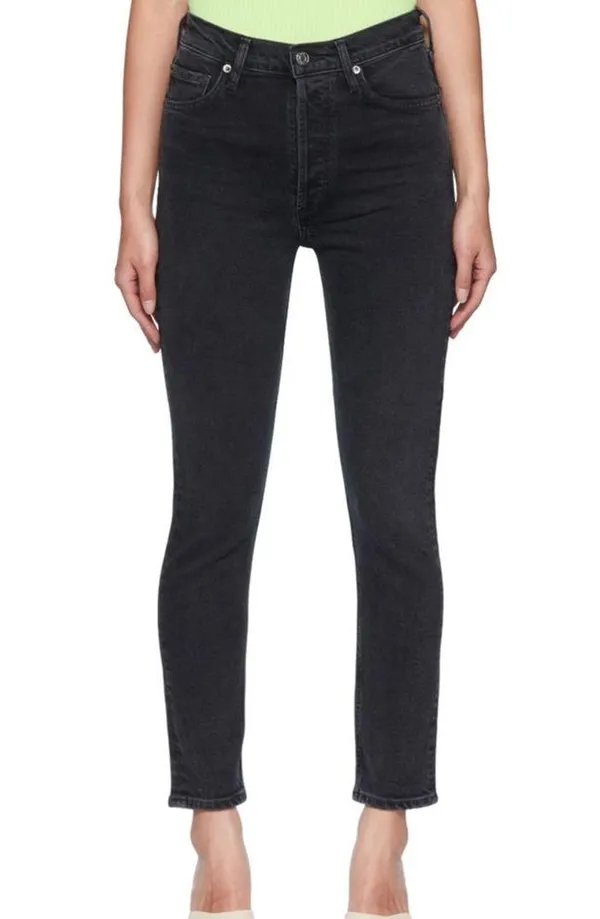 Black High Rise Nico Slim Jeans - Image 5