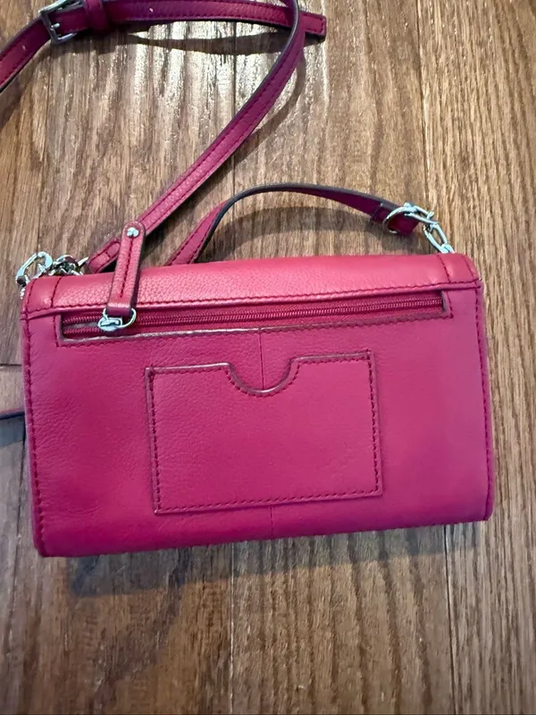 Tignanello red crossbody bag genuine leather 8”x5” - Image 7
