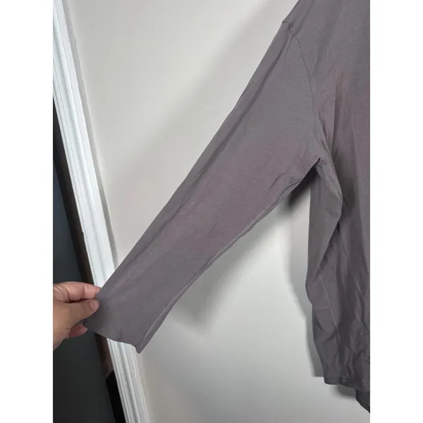Lululemon Back In Action Long Sleeve Shirt Womens L dusty Lavender Athleisure - Image 4