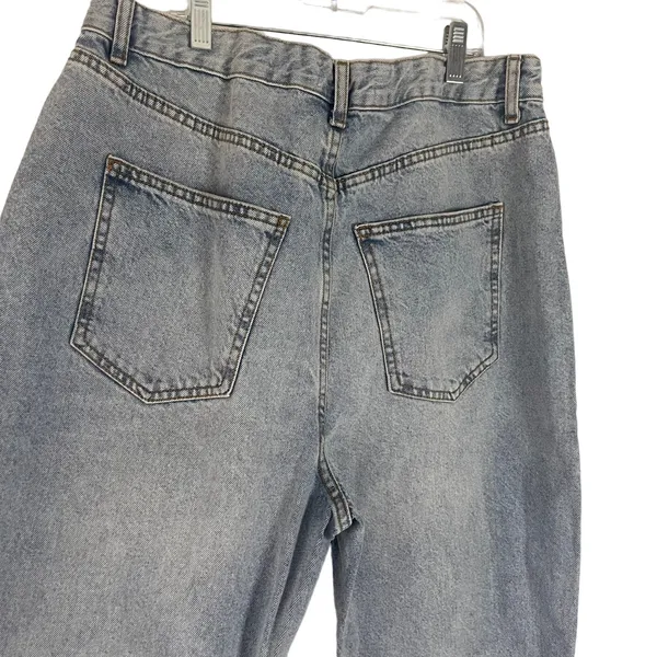 Cotton On Original Mom Jean Light Wash Distressed High Rise Blue Denim Size 10‎ - Image 7