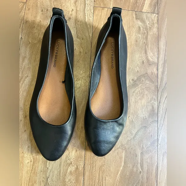 Lucky Brand Black Leather Flats - Image 2