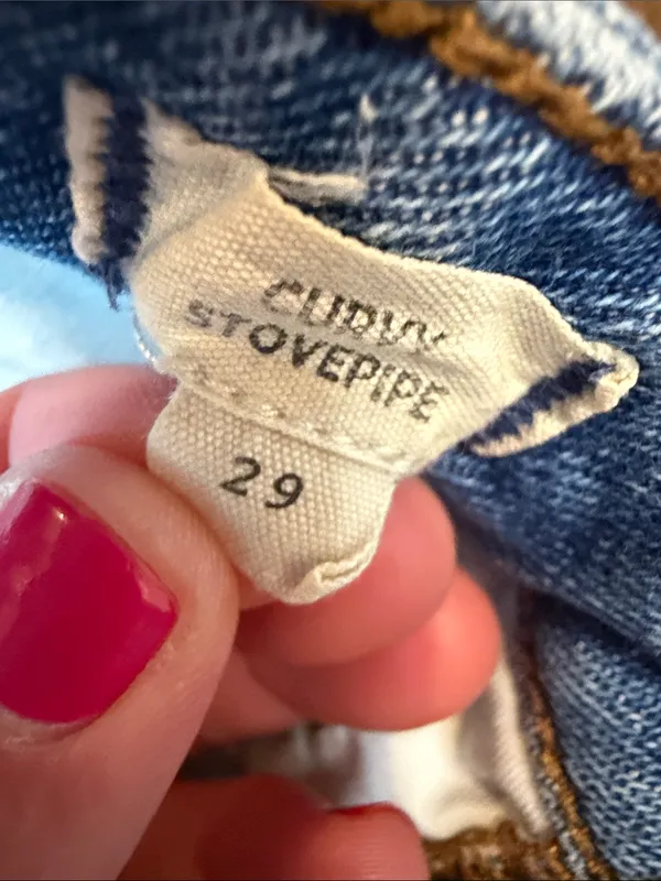 Madewell Curvy Stovepipe High-Rise Straight Jeans in Light Blue Size 29 C73-017 - Image 4