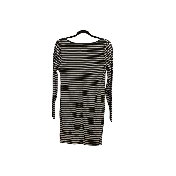 Wild Fable Womens Black White Striped Long‎ Sleeve Bodycon Mini Dress Size M - Image 9