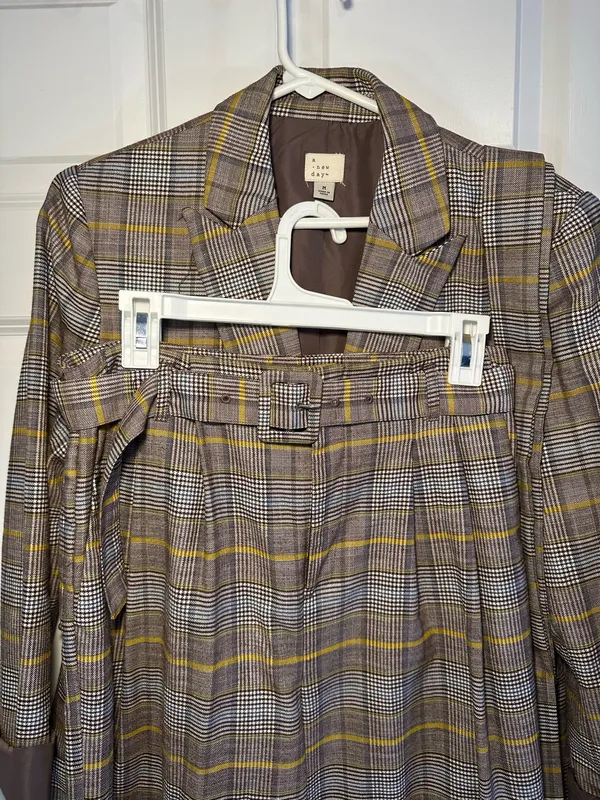 A New Day Plaid Pantsuit Set - Image 4