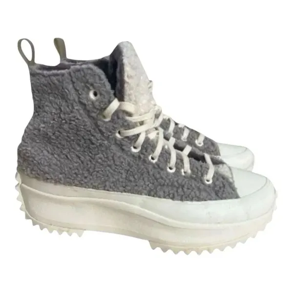 Converse Run Star Grey Hike Hi Platform M8/W9.5 172202C Sherpa Vapor Boot Shoes - Image 2