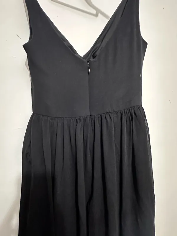Black Silk Fit & Flare Dress J.crew (2) - Image 4