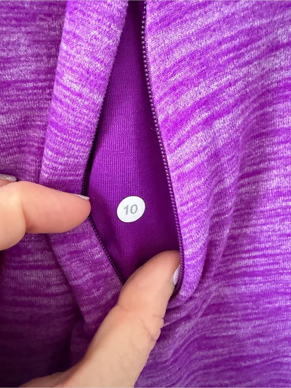 Lululemon Runderful Long Sleeve Heathered Tender Violet Warm Run Layering 10 - Image 5