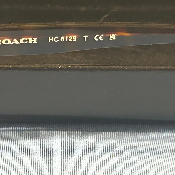 Coach Black and Brown Tortoise Frame Eyeglasses Frame and Coach Hard Case only. - Image 6