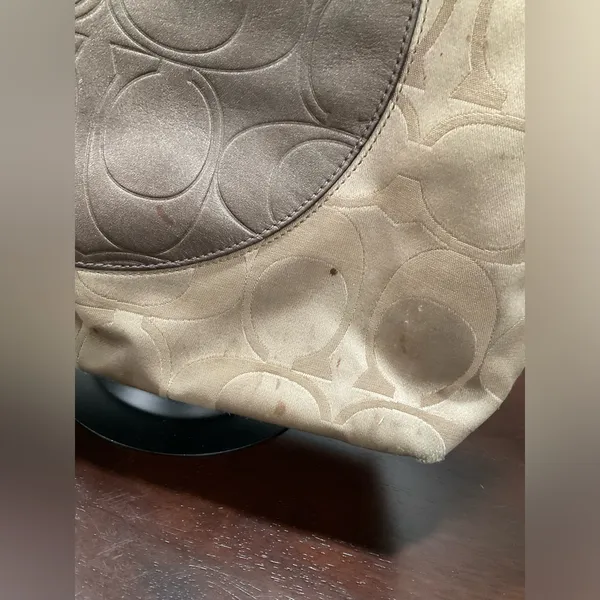 Coach Laura Large Tote With Tan And Metallic‎ Brown Leather - Image 4