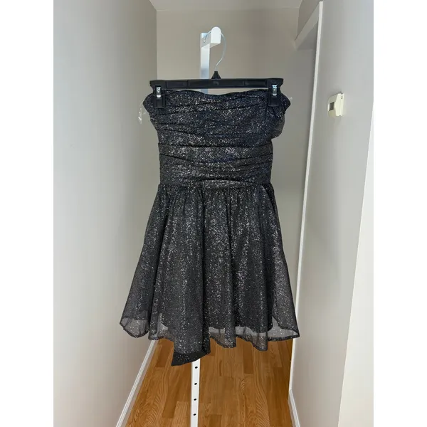 NEW Babyboo KATRINA MINI DRESS - BLACK SPARKLE Size Small - Image 4