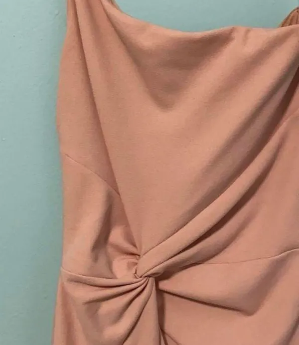 Revolve Blush One Shoulder Maxi Dress - Image 4