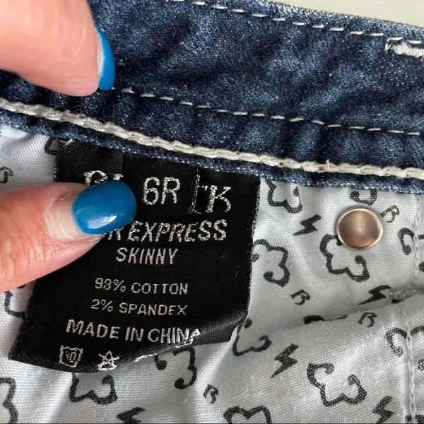 ReRock For Express Women's Jeans Skinny Size‎ 6 Regular - Image 5
