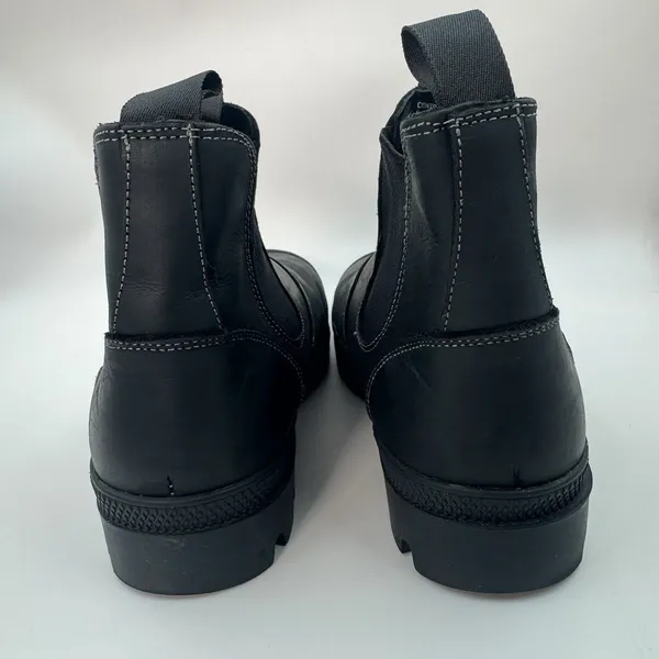 Steve Madden Insulate Waterproof Chelsea Boots Black Leather Men’s Size 8 - Image 4