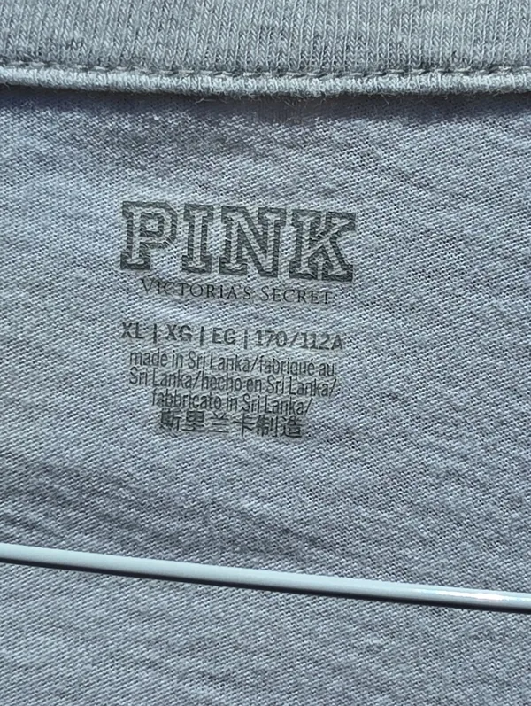 Victoria’s Secret PINK Rainbow Campus Crew Tee XL - Image 4