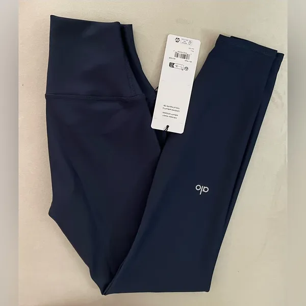 Lululemon Alo Yoga NWT 7/8 High Waist Airlift leggings Navy Size XXS - Image 9
