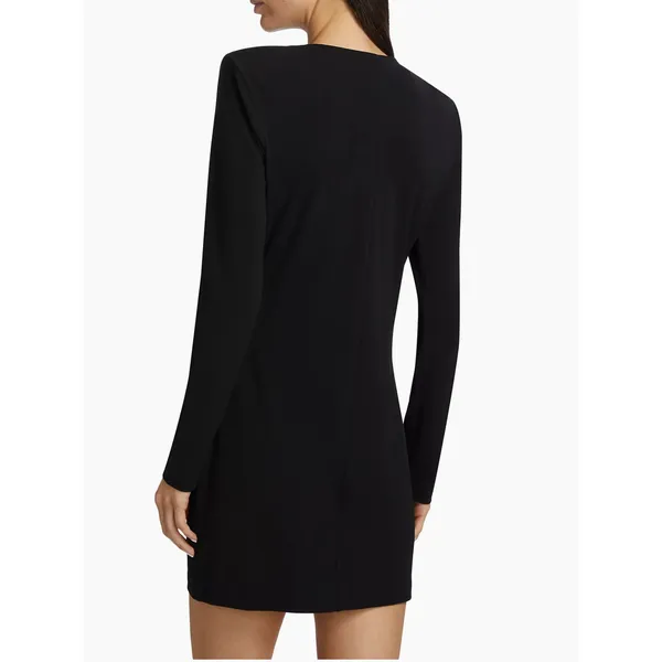Anine Bing Amaya Black Keyhole Mini Dress Long Sleeve Women’s L - Image 2