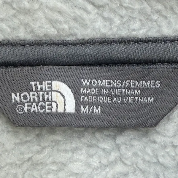 The North Face 1/4 Zip Hoodie Women M Gray Gorpcore Hiking Granola Girl Academia - Image 3