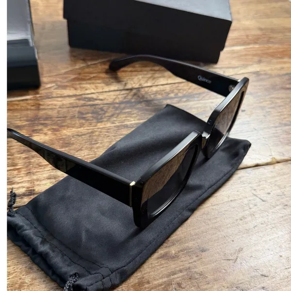 Quince Barcelona Polarized Black Oversized Sunglasses NIB‎ - Image 3