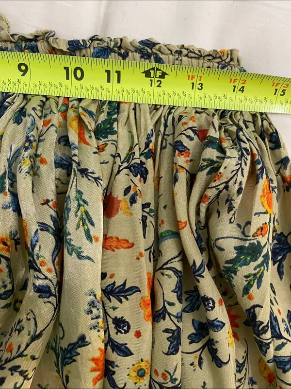 Free People FP One Third Charm Floral Print Tiered Mini Skirt Boho Viscose - Image 10