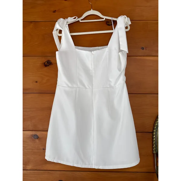 NWT Lulus Your Sweetie White Tie-Strap Mini Dress Party Cocktail Classy Size S - Image 4
