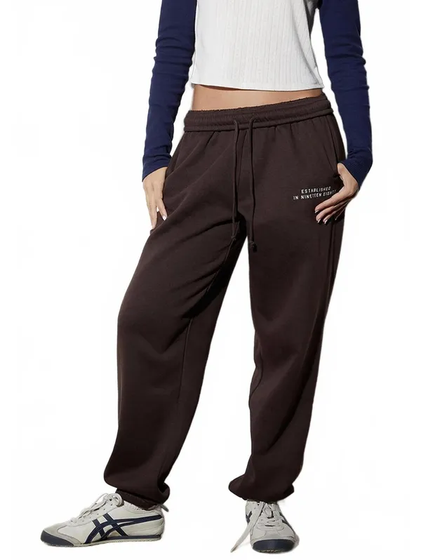 Pacsun Los Angeles Nineteen Eighty Texture Sweatpants NWT LA Brown Small - Image 9