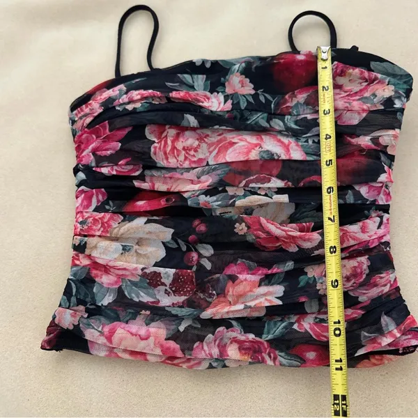 Express Floral Ruched Women's Top - Image 5