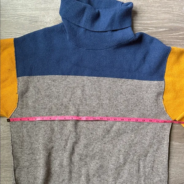 Free People Softly Structured Color Block Sweater Large - Image 7
