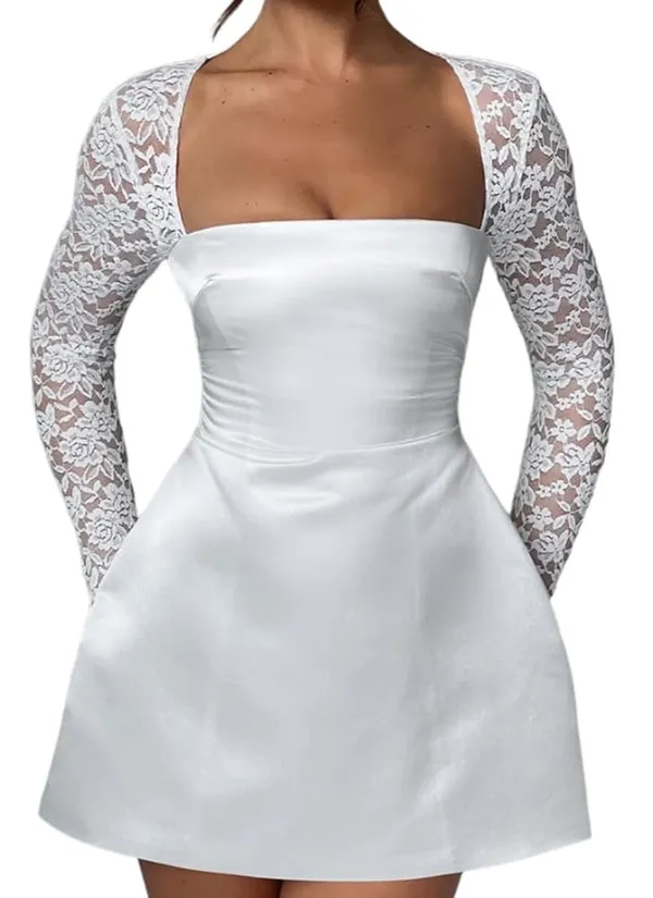 White mini dress Size 2 - Image 4