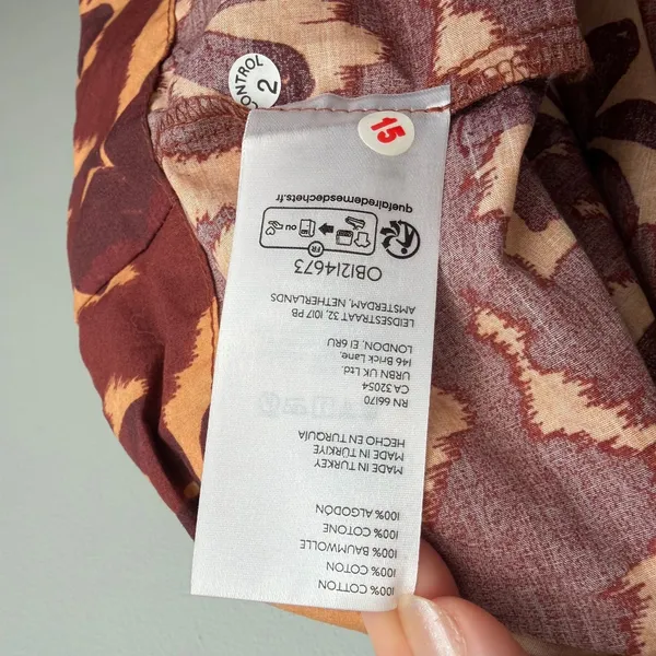 Anthropologie Somerset Maxi Dress in Copper Floral Print Size Small - Image 8