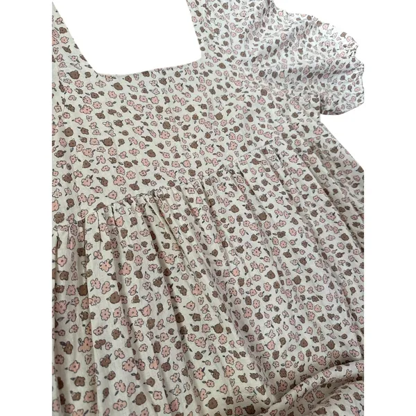 Rylee & Cru Neutrals Superbloom Greta Linen-Blend Babydoll Dress Size Large‎ - Image 7
