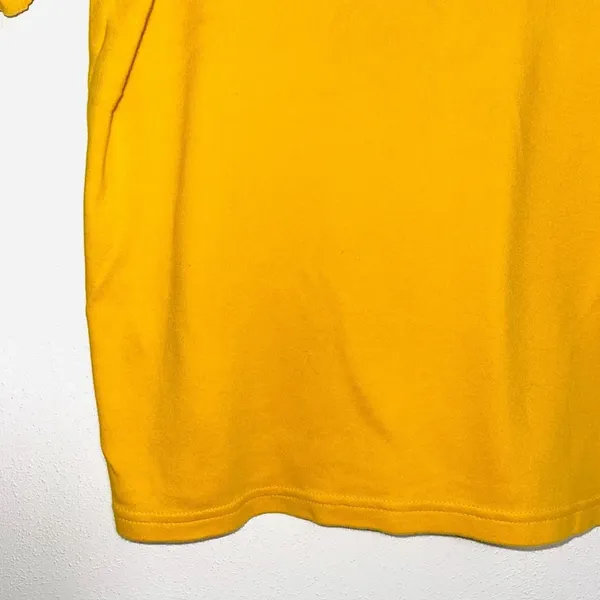 Harley Davidson Tee 2005 Texas Graphic 100% Cotton Mustard Yellow - Image 5