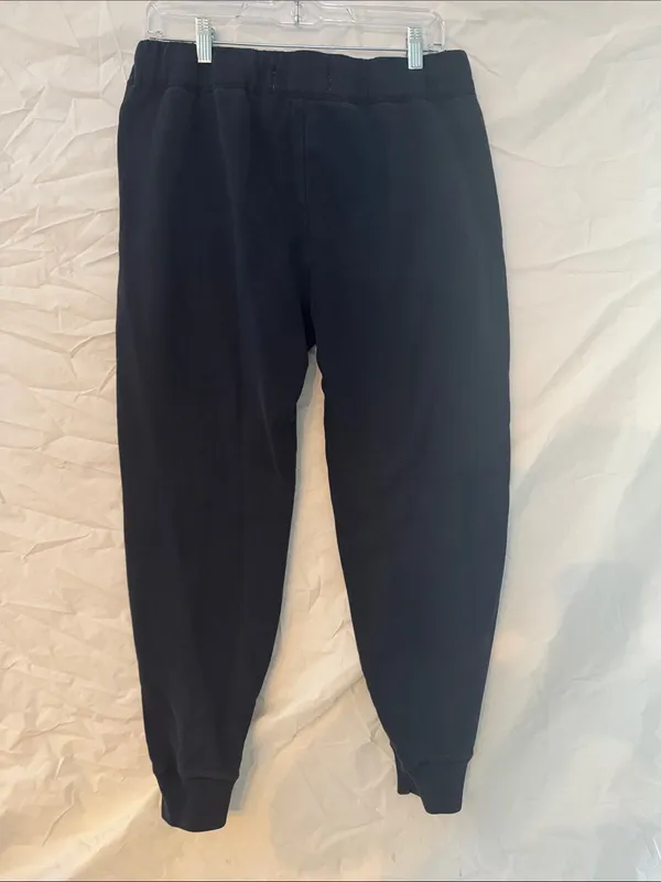 Abercrombie & Fitch Black Sweatpants with Maroon 1892 Detail - Image 4