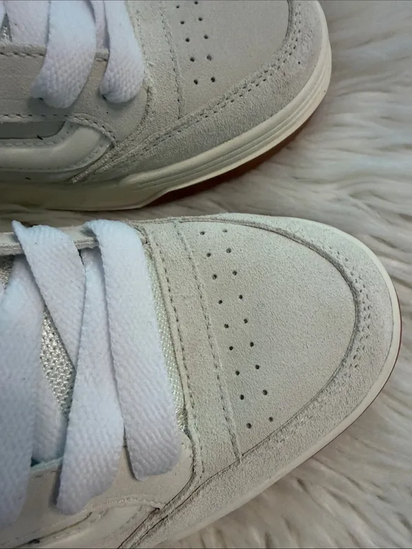 Vans Cream Suede Low-Top Sneakers with Gum Outsole size 8.5 man and 10 women’s - Image 2