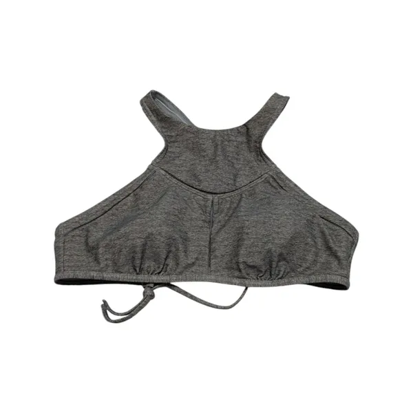PrAna Azra Bikini Top High Neck Light Gray Swimwear Swim Womens Medium Strappy - Image 2