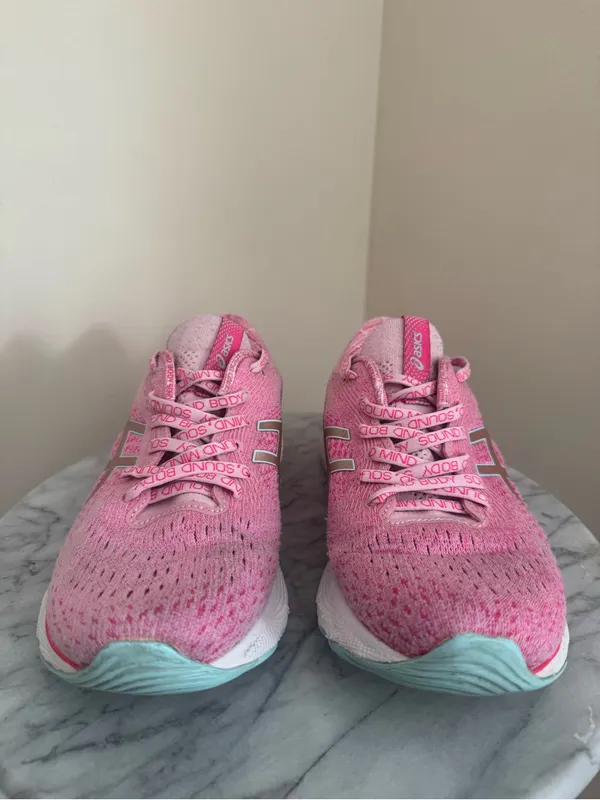 ASICS Gel Nimbus 24 LE Women’s Size 9 Cotton Candy Rose Gold Pink Running Shoes - Image 3