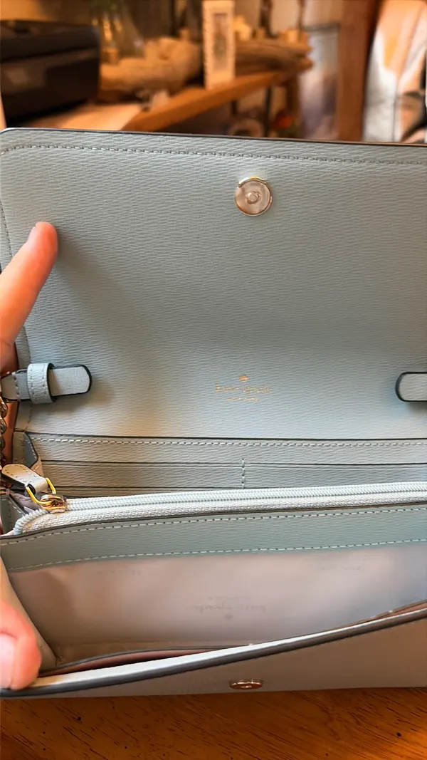 New with tags Kate Spade Mint Aqua Learher Crossbody with Chain - Image 4