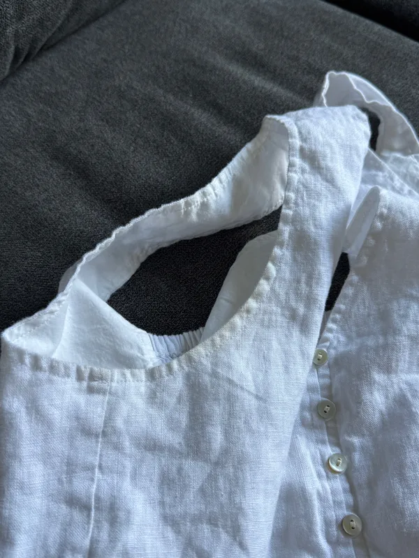Madewell linen crop top S - Image 4