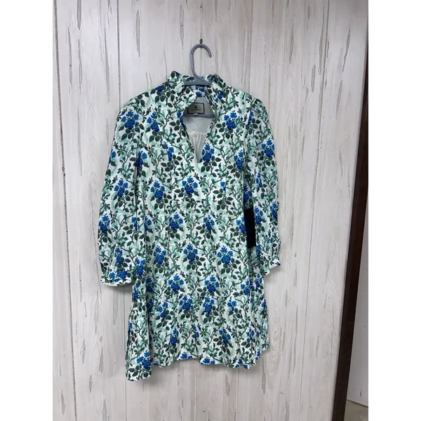 Tuckernuck Cerulean Vine Cotton Linen Palmerston Dress Women's XS New - Image 2