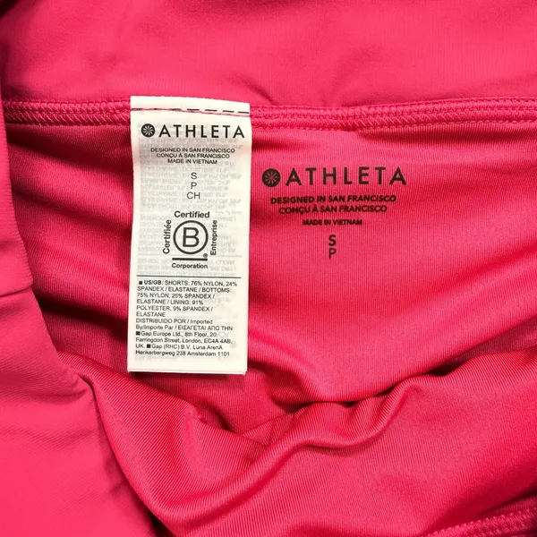 Athleta‎ Womens Pink Athletic Skort Built-in Liner Tennis Golf S/531216-04 Small - Image 3