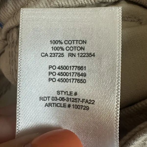 Aritzia TNA Corbett Mid Rise Cargo Pants Womens 6 Wide Leg Khaki Canvas Utility - Image 7