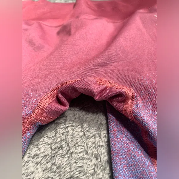 Gymshark blue pink bike workout shorts - Image 3