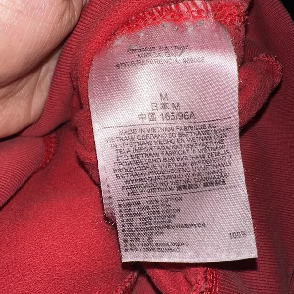 Vintage Y2K Gap 100% Cotton Crewneck Sweatshirt Red Plaid Sz M Cabincore Preppy - Image 12