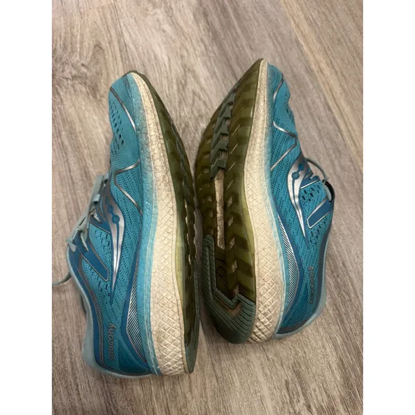 Saucony Triumph ISO 5 Women's Running Shoes Teal Blue Athletic‎ Size 9 - Image 4