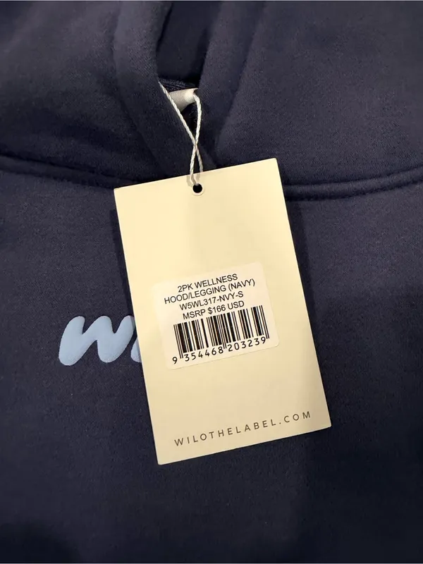 WILO Wellness Club Navy Hoodie with Light Blue Back Graphic - Image 12