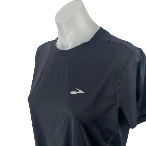NEW Brooks Sprint Free Short Sleeve 3.0 Black Athletic Activewear Shirt Top Sz M - Image 3