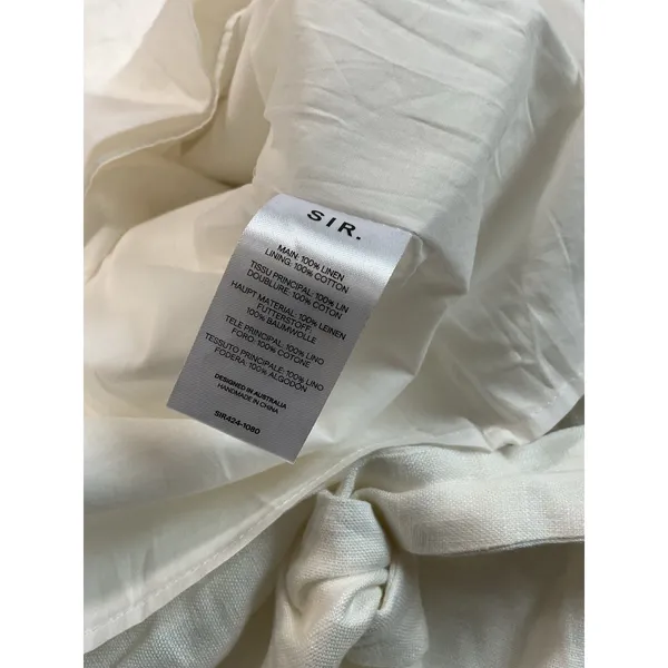 SIR White Tamara Tie MIDI Dress - Image 8